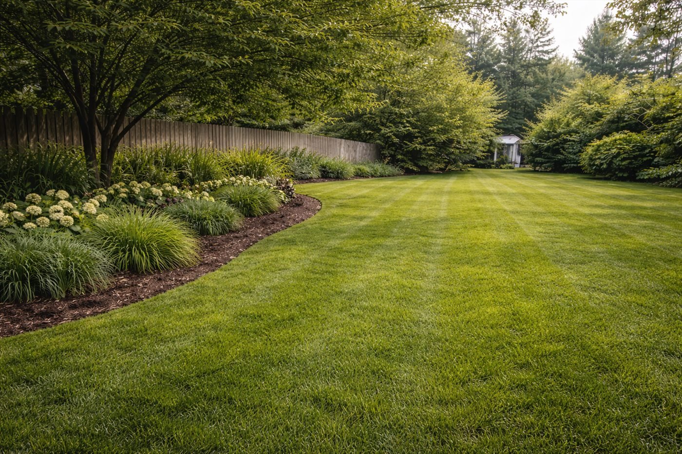 Pred a po strihaní živého plotu v záhrade