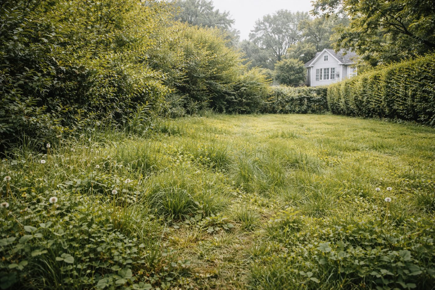 Pred a po jarnej úprave dvora a záhrady